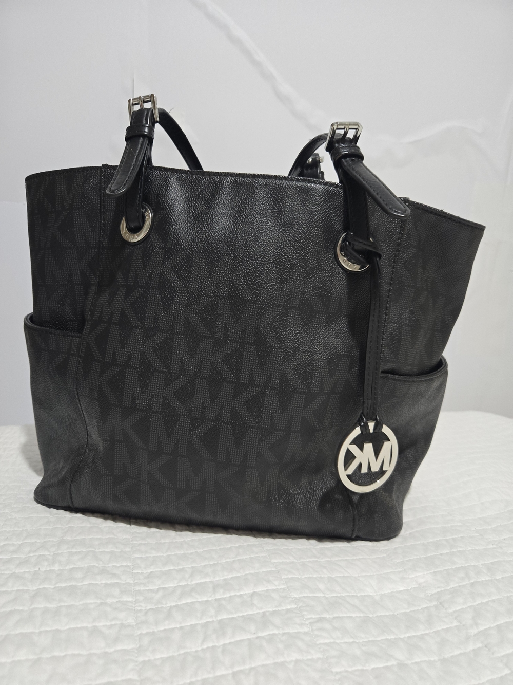 Michael Kors Black Jet Set Signature Tote
